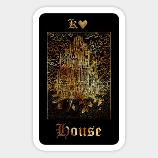 House. Lenormand Gothic Mysteries Design. Sticker